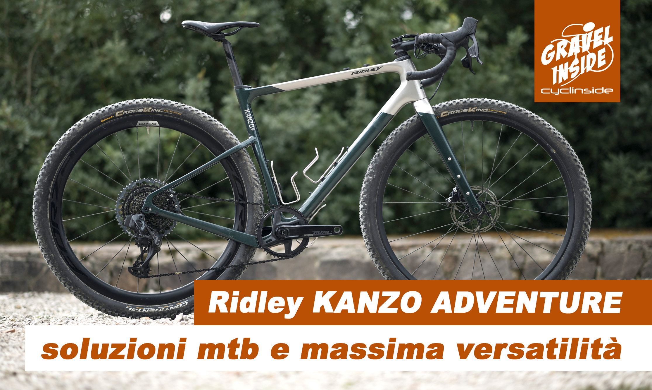 D STERZO CARBONIO Ghiaia frameset Arancione Nuovo Ridley Kanzo Adventure 